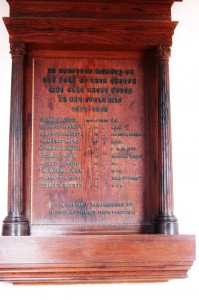 Clarence is named on the Memorial in the Baptist Church, Milton Road.
