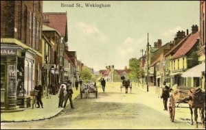 Post cards of normal scenes around town were commonplace and their attraction was the coloured photograph - completed by hand.