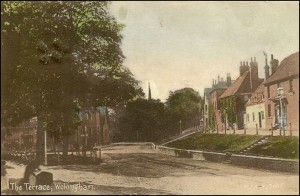 Here is another photograph of the The Terrace, at the end of Broad Street with the colour painted by hand. These are now collectors items
