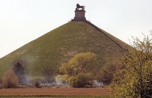 Memorials prior to the Great War were monuments of victory not symbols of loss. This one marks the victory at Waterloo.